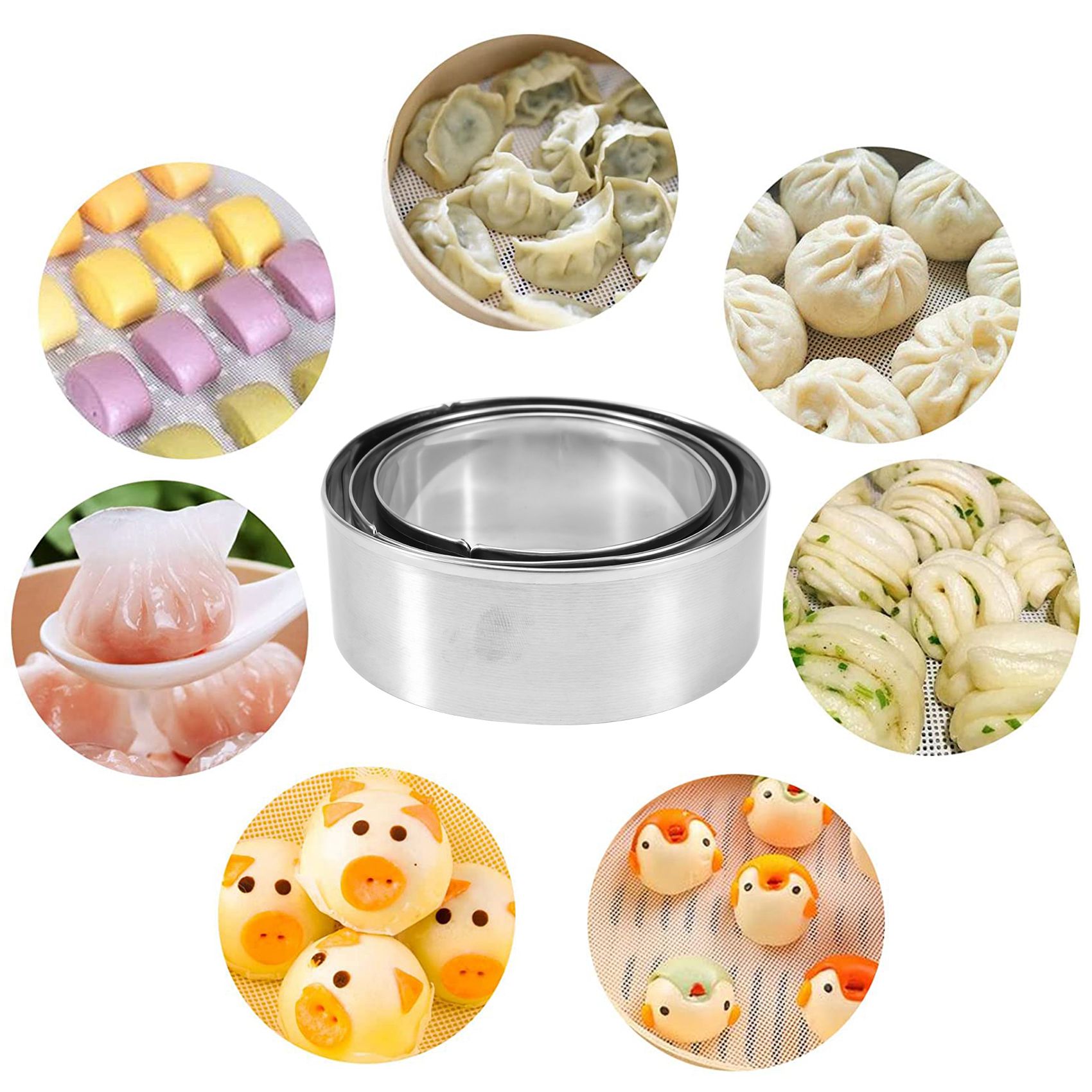 FAST-Dumplings Maker 8 Pcs, Pr - огляд і ціна Dumpling Press Set