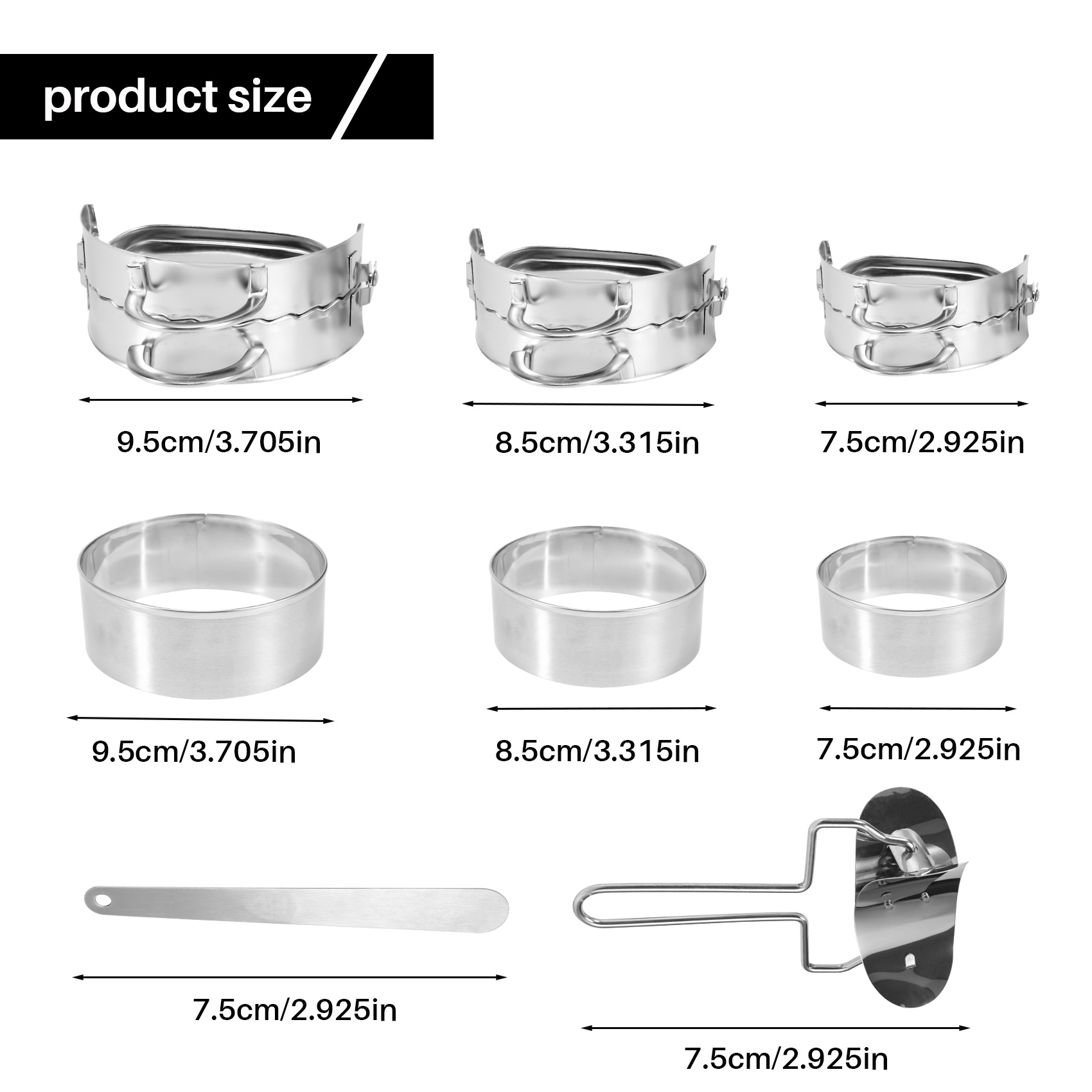 ABKW-Dumplings Maker 8 Pcs, Pr - огляд і ціна Dumpling Press Set