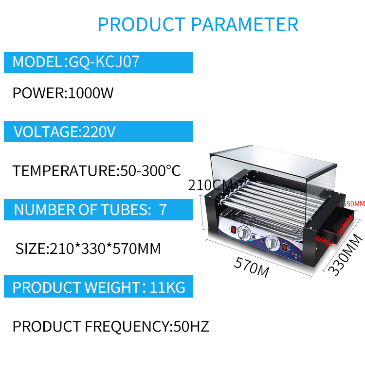 GQ-KCJ07 Hot Sale Electric Hot - огляд і ціна Hot Dog Press